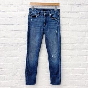 MOTHER‎ || The Looker Skinny Jean in Homebound Wash Distressed Blue 27